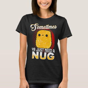 Funny Chicken Nugget Fast Food Costume  T-Shirt
