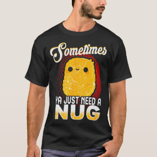 Funny Chicken Nugget Fast Food Costume  T-Shirt