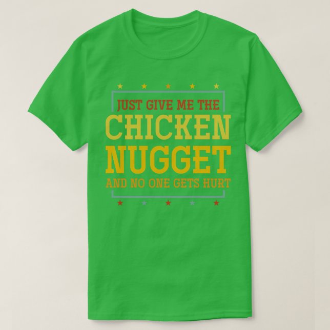 Funny Chicken Nugget Humour Thanksgiving Day T-Shirt (Design Front)