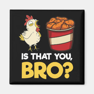 Funny Chicken Nugget Meme Shirt Fast Food Is That  Magnet