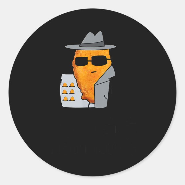 Funny Chicken Nuggets - Nugs Not Drugs  Classic Round Sticker (Front)