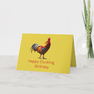 Funny Chicken Personal Birthday Card