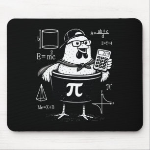 Funny Chicken Pot Holding Calculator Math Teacher  Mouse Pad