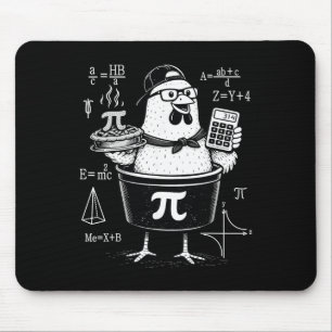 Funny Chicken Pot Holding Calculator Math Teacher  Mouse Pad