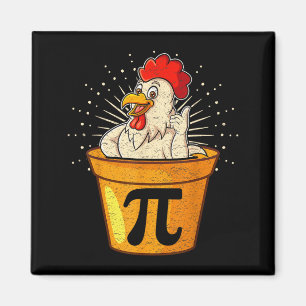 Funny chicken pot math joke for teachers students magnet