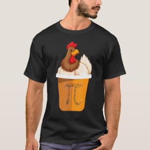 Funny Chicken Pot Pi Day 3 14 Math Teacher Men Wom T-Shirt