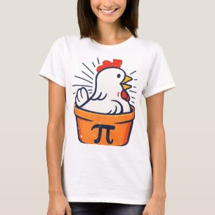 Funny Chicken Pot Pi Day Math Geek Gift T-Shirt
