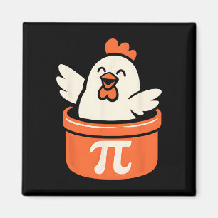 Funny Chicken Pot Pi Day Pie Math Lover  Magnet