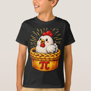 Funny Chicken Pot Pi Day Pie Math Lovers Teachers T-Shirt