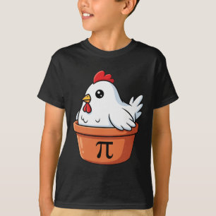 Funny Chicken Pot Pi Day Pie Math Lovers Teachers T-Shirt