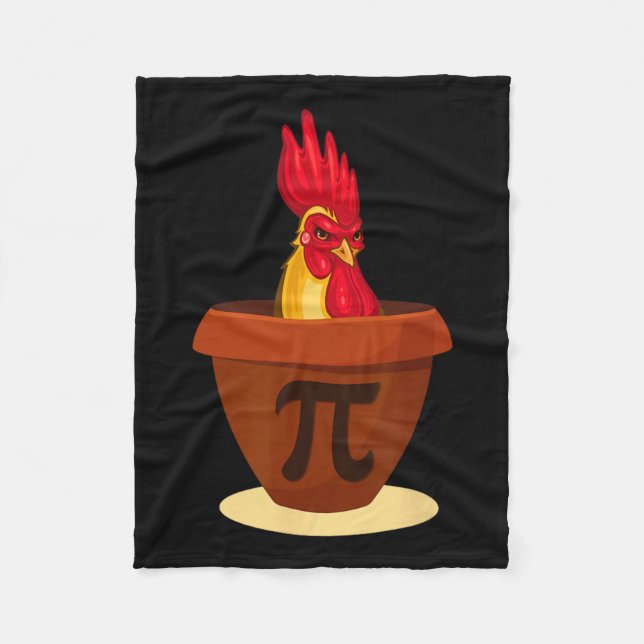 Funny Chicken Pot Pie - Chicken Pi Day 2019 Shirt  Fleece Blanket (Front)
