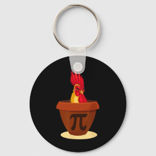 Funny Chicken Pot Pie - Chicken Pi Day 2019 Shirt Key Ring