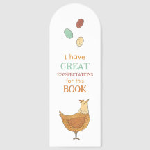 Funny Chicken Pun Hand Drawn Book Lovers