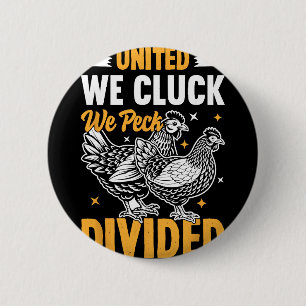 Funny Chicken Raising Design For Ckyard Poultry Lo 6 Cm Round Badge
