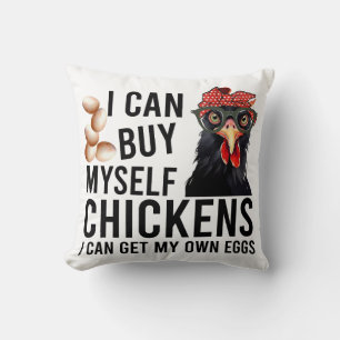 Funny Chicken Saying Cushion