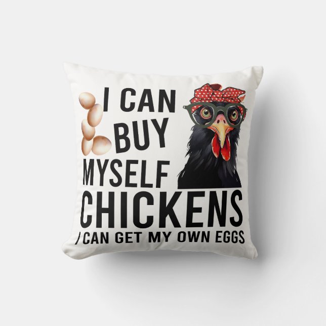 Funny Chicken Saying Cushion (Front)