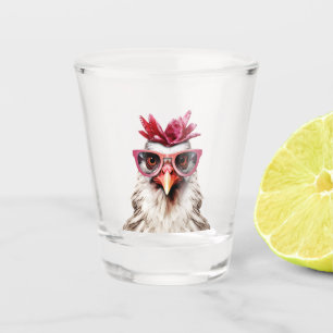 Funny Chicken Shot Glass