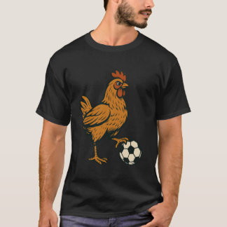 Funny Chicken Soccer T-Shirt