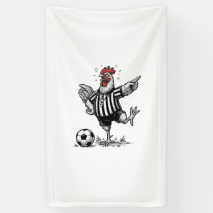 Funny Chicken Soccer Vintage Engraving Shirt_1 Banner