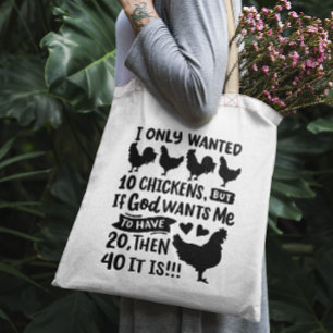 Funny Chicken Tote Bag
