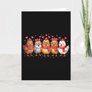 Funny Chicken Valentine Shirt For Women Farm Tees  Card