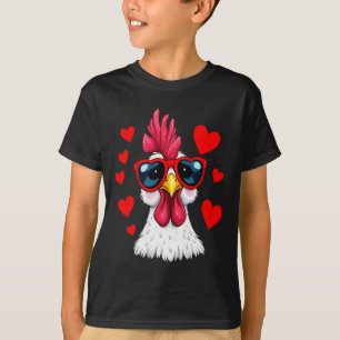 Funny Chicken Valentines Day Heart Chicken Couple T-Shirt