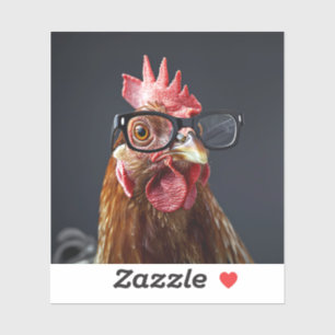 Funny Chicken Wearing Glasses