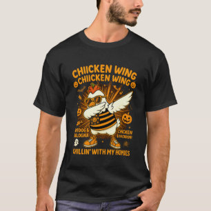 Funny Chicken Wing Chicken Wing Halloween Thanksgi T-Shirt