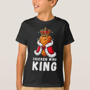 Funny Chicken Wing King Bbq Chicken Wing Graphic 1 T-Shirt