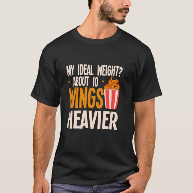 Funny Chicken Wings Lover T-Shirt (Front)