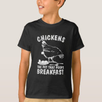 Funny Chickens Pet Poop Breakfast Backyard Farmer