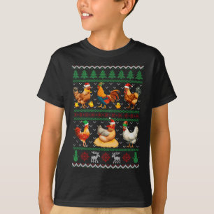 Funny Chickens Ugly Christmas Sweater Xmas Boys Gi