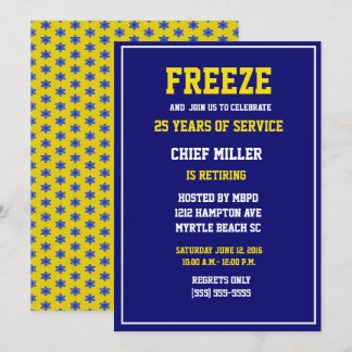 Funny Chief of Police Retirement Invitation