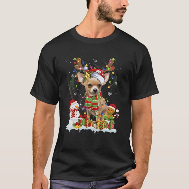Funny Chihuahua Christmas Ugly Sweater Dog Santa H (Front)