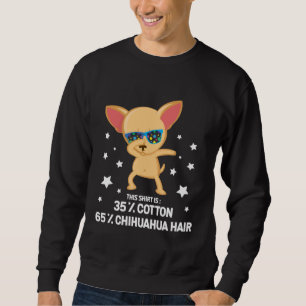 Funny Chihuahua Dabbing Dog Hair cotton Sweatshirt