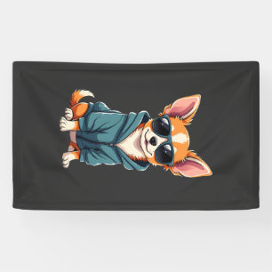Funny Chihuahua Dog Easily Distracted By Large Dog Banner