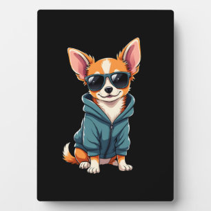 Funny Chihuahua Dog Easily Distracted By Large Dog Plaque