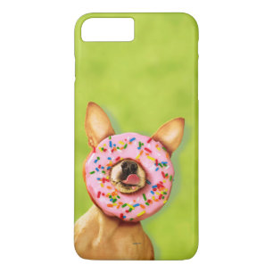 Funny Chihuahua Dog with Sprinkle Doughnut on Nose Case-Mate iPhone Case