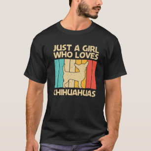 Funny Chihuahua For Girls Kids Pet Owner Dog Lover T-Shirt