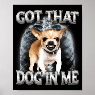 Funny chihuahua got that dawg in dog lover meme poster