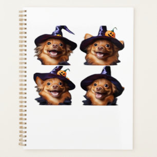 Funny Chihuahua Halloween Witch Costume � Cute Dog Planner