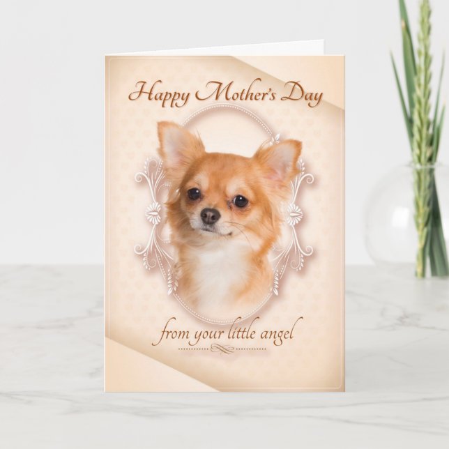 Funny Chihuahua Mother's Day Card (Front)