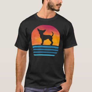 Funny Chihuahua Mum Dog Vintage Silhouette Chiwaw T-Shirt