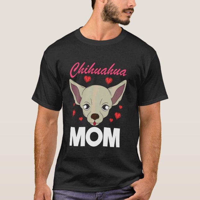 Funny Chihuahua Mum Fur Parent Chihuahua T-Shirt (Front)