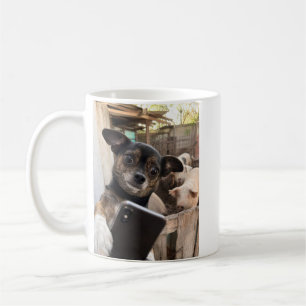 Funny Chihuahua Selfie Farm Coffee Mug