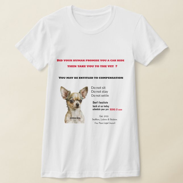 Funny Chihuahua T-Shirt (Laydown)