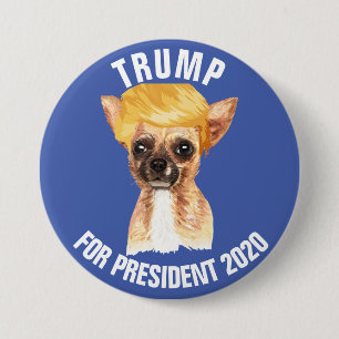 Funny Chihuahua Trump Campaign 7.5 Cm Round Badge