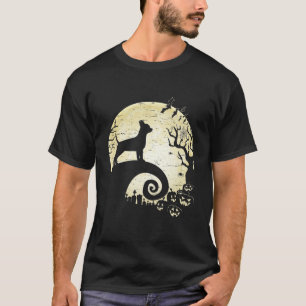 Funny Chihuahua Witch Pumpkin Halloween Costume T-Shirt