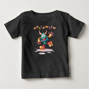 Funny Childish Halloween Monster Toddler Baby T-Sh T-Shirt