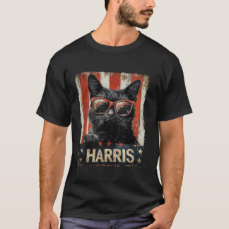 Funny Childless Cat Ladies For Harris 2024 T Shirt